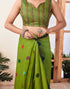 Sudathi Ready To Wear Green Printed Chanderi Saree